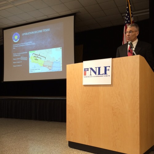 Texas Department of Public Safety Director Colonel Steven C. McCraw, speaker at NLF Membership Meeting, August, 2015